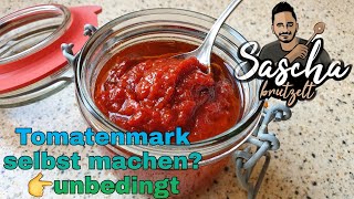 Tomatenmark selbst herstellen  Sascha brutzelt [upl. by Iderf954]