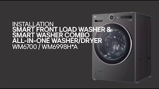 How to Install LG Front Load Washer and SmartWash Combo [upl. by Enileme358]