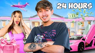 Surprising My GIRLFRIEND With 24 GIFTS In 24 HOURS [upl. by Sllew]