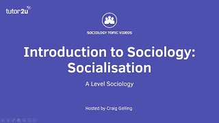 What is Socialisation  Introduction to ALevel Sociology [upl. by Taima]