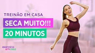 20min TREINO EM CASA PARA SECAR BARRIGA [upl. by Sheline]