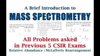 Mass Spectrometry  McLafferty Rearrangement  Problems asked in previous 5 CSIR Exams [upl. by Llenrub403]