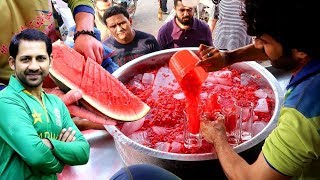 Famous Tarbooz ka Sharbat  Fruit Ninja  Watermelon Juice  Pakistani Street Food [upl. by Hunsinger288]