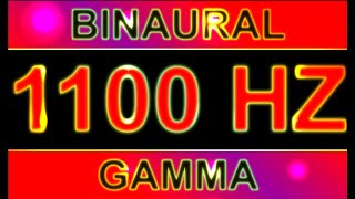 PURE 1100HZ BINAURAL BEATS 🔊  8D  GAMMA WAVES  1 HOUR VERSION [upl. by Basir]