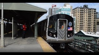 ⁴ᴷ NYC Subway R211 Open Gangway Test Train R143 Cars Action [upl. by Ydnes138]