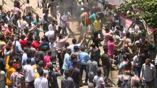 Bangladesh opposition supporters protest to demand government resignation  AFP [upl. by Fishman]