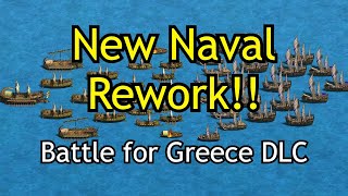 AncientEra Naval Rework  Battle for Greece  AoE2 DE [upl. by Eicram]