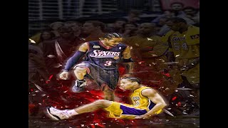 Allen Iverson Steps over Tyronn Lue  19 YEARS AGO TODAY [upl. by Nyahs]