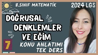 8SINIF  DOÄžRUSAL DENKLEMLER VE EÄžÄ°M  KONU ANLATIMI  SORU Ã‡Ã–ZÃœMÃœ  2023  2024  2024 LGS [upl. by Nile]