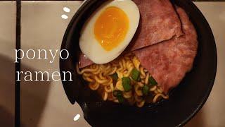 Daughter Takes Over Watch her cook  Ponyo Ghibli Ramen [upl. by Mil709]