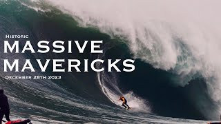 Massive Mavericks  Big Wave Surfing  Biggest swell of the year hits California  122823 [upl. by Helmer]