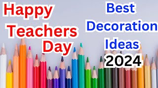 Teachers day display board  Teachers day School Decoration  Teachers day notice board ideas [upl. by Oilerua154]