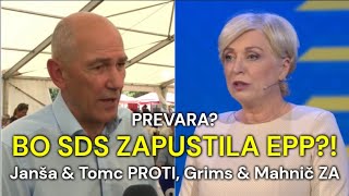 Bo SDS zapustila EPP – Janez Janša amp Romana Tomc PROTI – Izdaja volivcev  Film Politika Slovenije [upl. by Adnilev]