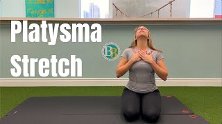 Platysma Stretch  B3 Physical Therapy [upl. by Flory]