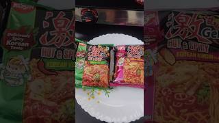 SUPER SPICY Nissin geki korean noodles recipe n review youtubeshorts food koreanfoodspicyshorts [upl. by Shirleen]