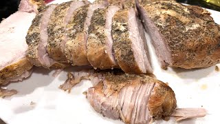 Easy Crockpot Pork Loin [upl. by Nortyad]