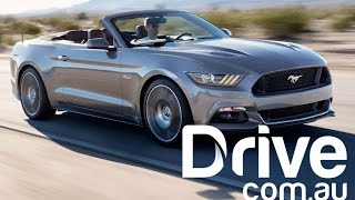 Ford Mustang EcoBoost Convertible Review  Drivecomau [upl. by Arualana]