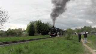 Scheinanfahrt der Dampflok BR 50 3610 kurz vor Lübeck [upl. by Atnoid]