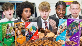 British Highschoolers try Girl Scout Cookies for the first time [upl. by Slosberg481]