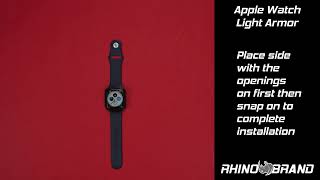 Rhino Brand Apple Watch Stealth Light Armor [upl. by Niltiac]