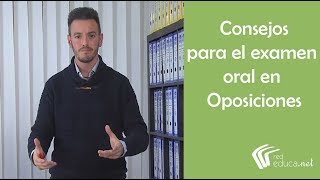 Consejos para el examen oral en Oposiciones  Red Educa [upl. by Ardnac]