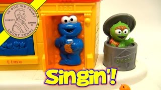 Sesame Street Singing Pop Up Pals Ernie Elmo Cookie Monster Oscar The Grouch Slimey The Worm [upl. by Enirod]