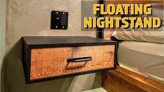 DIY Floating Nightstands  Bedroom Renovation Part 6 [upl. by Eremahs]