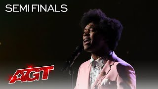 Jimmie Herrod Sings a Beautiful Rendition of quotGlitter In The Airquot  Americas Got Talent 2021 [upl. by Valdemar]