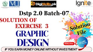 graphic designing exercise 3 batch 7  dstp 20 batch 07 graphic designing exercise 3 digiskills [upl. by Barcroft]