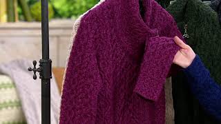 Aran Craft Merino Wool Asymmetric ZipFront Sweater on QVC [upl. by Aihcrop895]