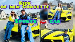 RIDE OF CORVETTE SPORTS CAR  Kids fun  Sports car Thai restaurant corvette c8 rockstar games [upl. by Ansaev]