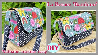 La besace quotBambinoquot DIY couture avec patron PDF offert par Nathalie couture easy [upl. by Edmea]