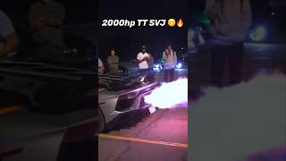 Twin Turbo Aventador SVJ Flames supercars lamborghini shorts fyp automobile fire viralvideo [upl. by Emery]