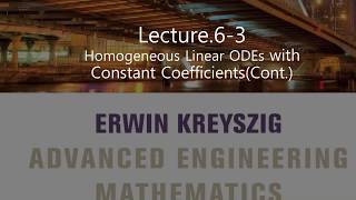 공대 형아가 알려주는 공학수학  Lecture63 Homogeneous Linear ODEs with Constant CoefficientsCont [upl. by Dino688]