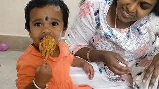 Biriyani eating challenge 🙎mom vs baby👶biriyani biriyanilovers biriyanirecipe familyvlog yt [upl. by Ahsila342]