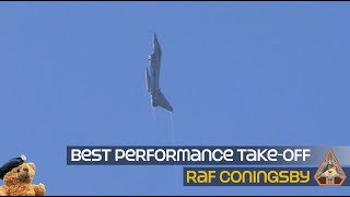 The Best Typhoon Performance Takeoff Youll Ever See Vertical Climb at RAF Coningsby 210223 [upl. by Nythsa]