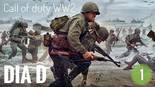 Call of duty WW2  Desembarco de Normandia Ep 1 Juanal7 [upl. by Trinette]