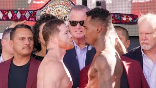 HIGHLIGHTS • Canelo vs Jermell Charlo Full Weigh In amp Face Off [upl. by Anilehs118]