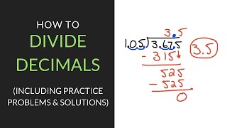 How to Divide Decimals  6th Grade  Mathcationcom [upl. by Hildy]