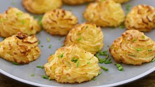 Duchess Potatoes Recipe How to Make Mashed Potato Swirls [upl. by Netsud]