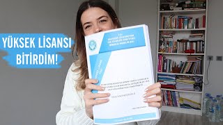 yüksek lisanstan mezun oldum  tüm ayrıntıları ile yüksek lisans yapmak dersler tez süreci [upl. by Refinney157]