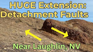 Huge Extensional Structures Detachment Fault Near Laughlin Nevada [upl. by Norab696]