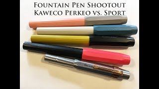 Fountain Pen Shootout Kaweco Perkeo vs Kaweco Sport [upl. by Wera]