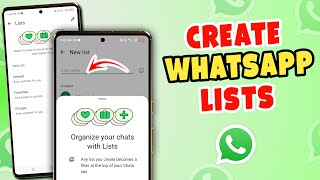 Whatsapp List Kya Hai  Whatsapp List Feature  How to Create Whatsapp List [upl. by Tilagram]