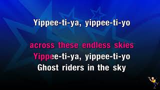 Ghost Riders In The Sky  Sons Of The Pioneers KARAOKE [upl. by Aened]