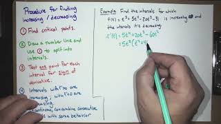 Increasingdecreasing first derivative test Calc 1 Lecture 19 Fall 24 [upl. by Otila299]