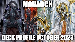 MONARCH DECK PROFILE OCTOBER 2023 YUGIOH [upl. by Milka140]