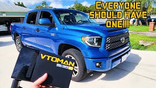 VTOMAN x7  Does it start my Toyota Tundra  Jump Starter amp Air compressor test [upl. by Oleta376]