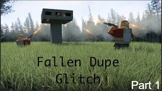 How to make a base from DUPING in FallenRoblox [upl. by Nidnarb566]