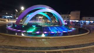 نافورة المسيرة الخضراء بركان Massira khadra square fountain Berkane city [upl. by Derwin630]